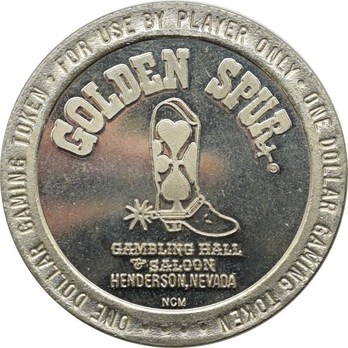 Golden Spur Gambling Hall & Saloon $1 Token Henderson Nevada 1989