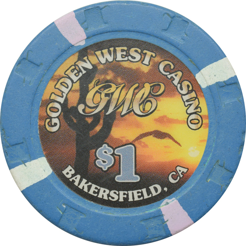 Golden West Casino Bakersfield California $1 Chip