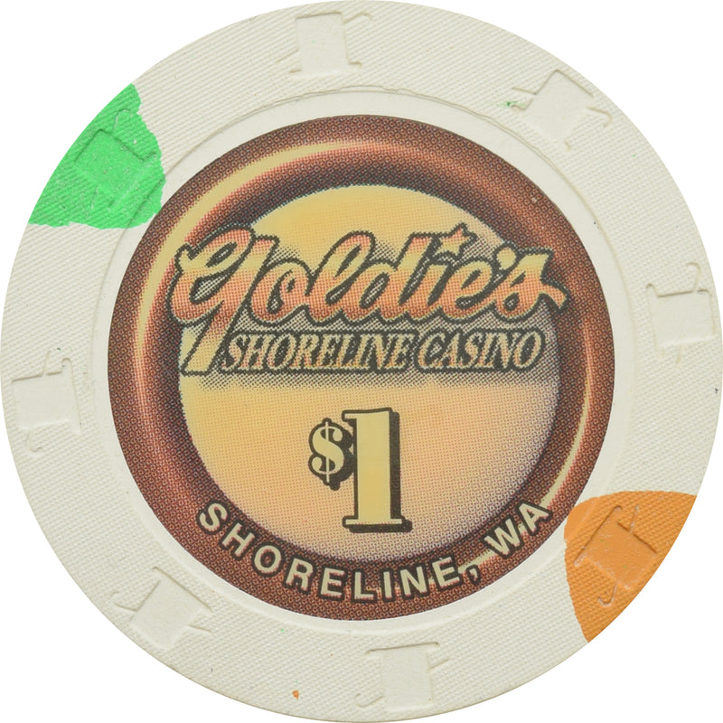 Goldie's Casino Shoreline WA $1 Chip