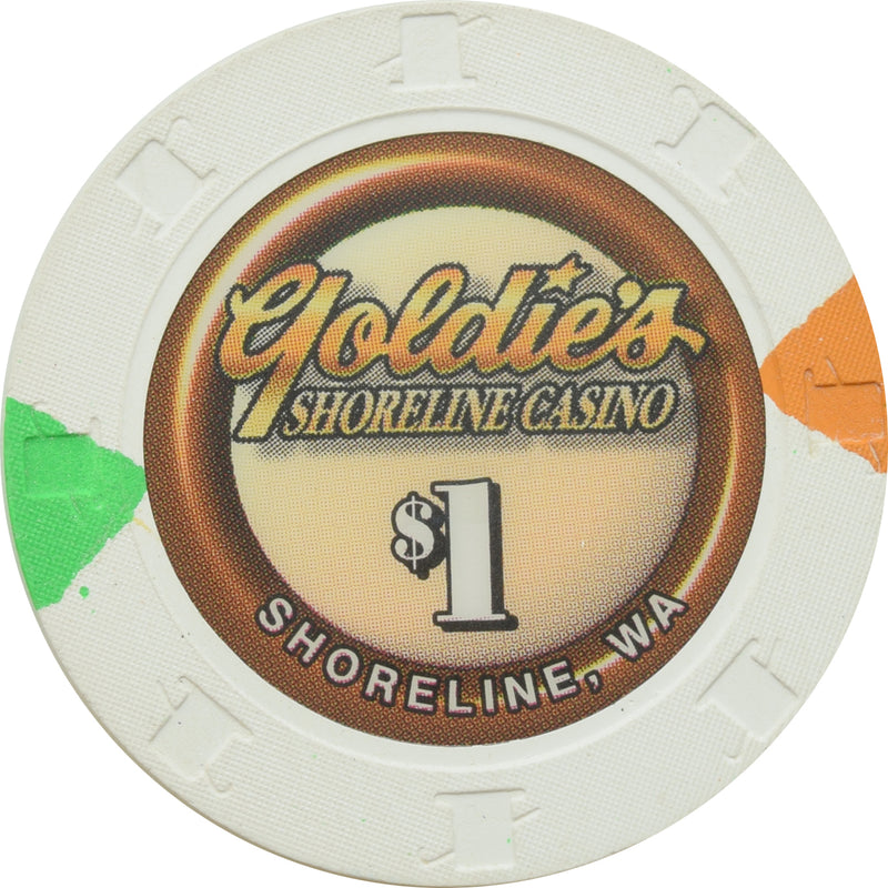 Goldie's Casino Shoreline WA $1 Chip