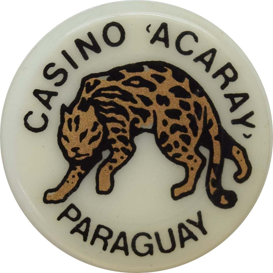 Casino Acaray Ciudad del Este Paraguay Roulette Jaguar Jeton Chip