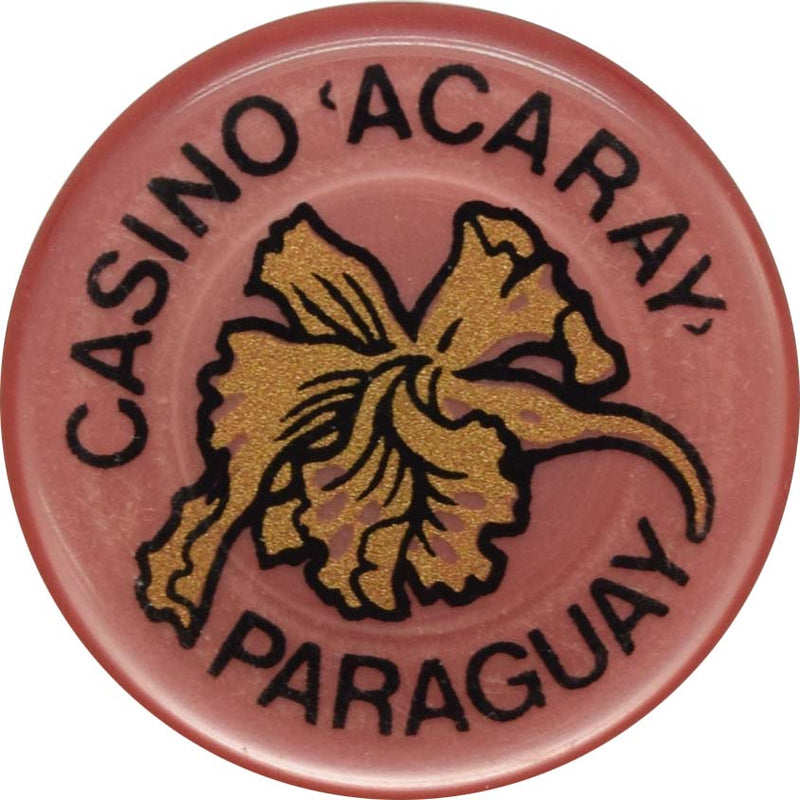 Casino Acaray Ciudad del Este Paraguay Roulette Flower Jeton Chip