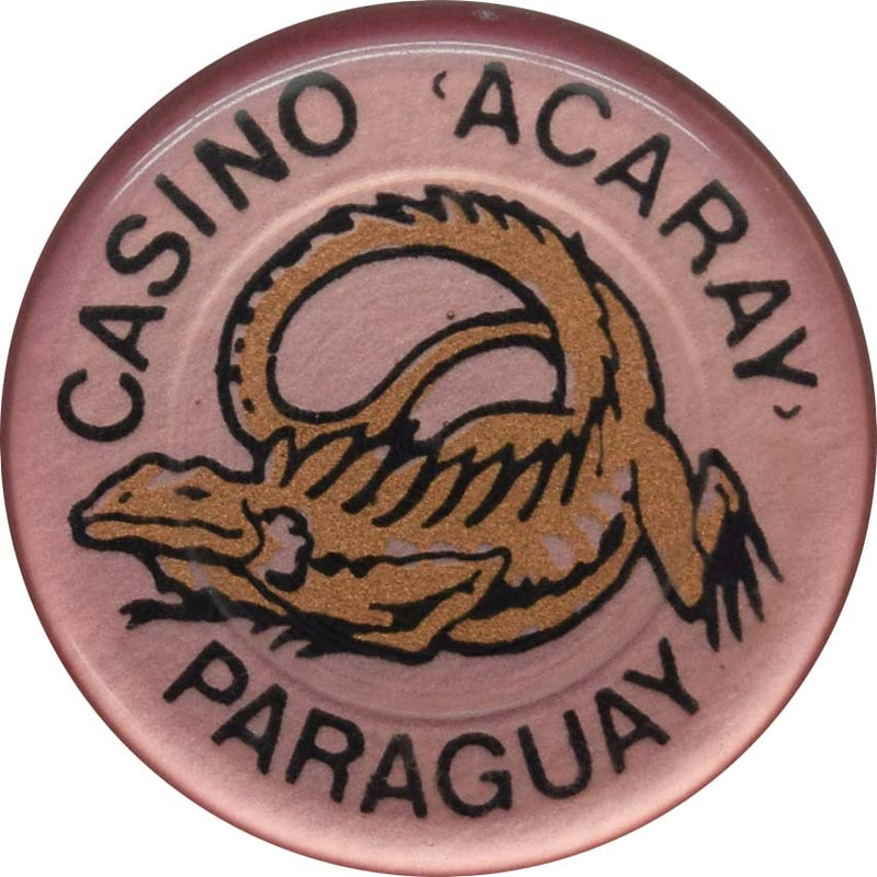Casino Acaray Ciudad del Este Paraguay Roulette Iguana Rose Jeton Chip
