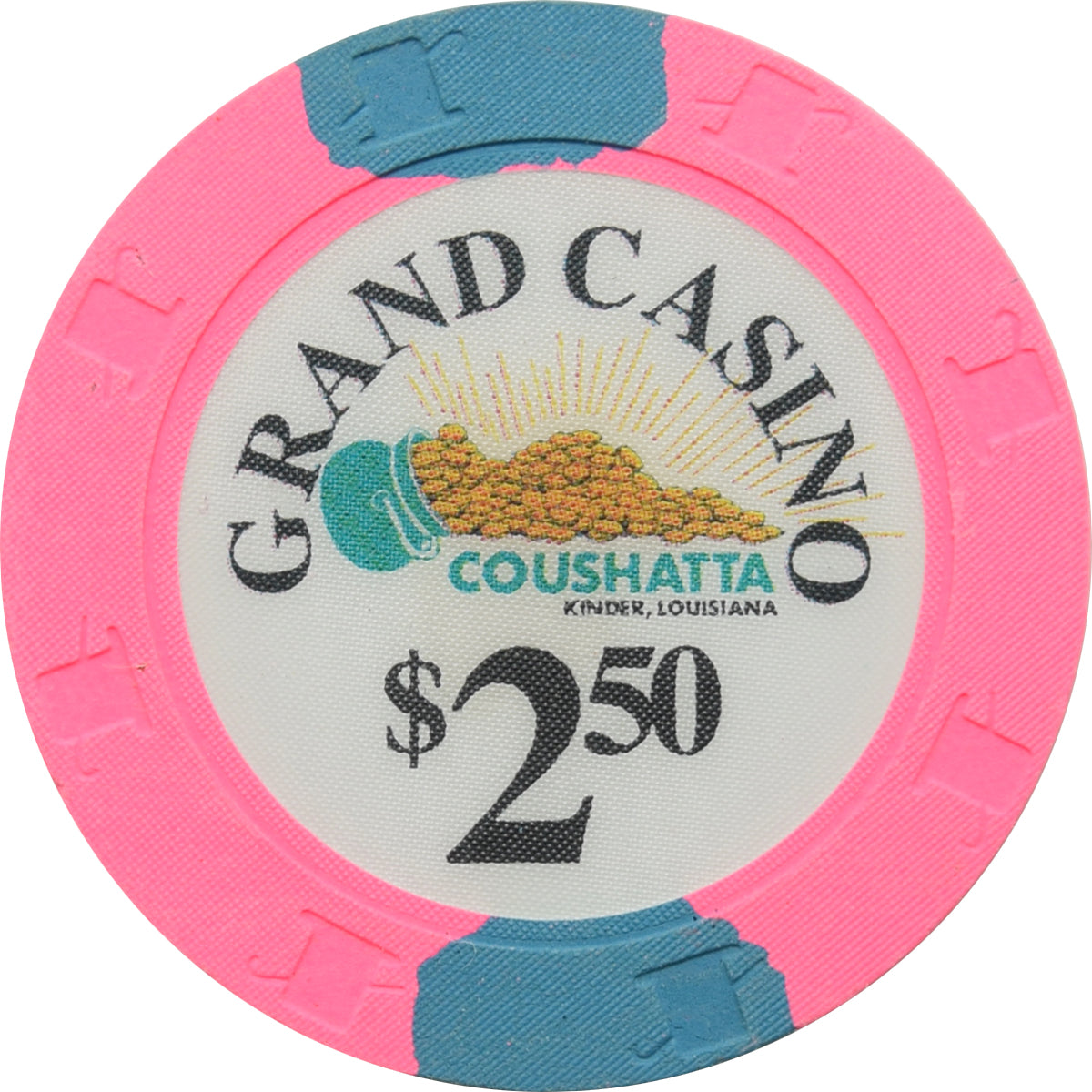 Grand Casino Kinder Lousiana $2.50 Chip