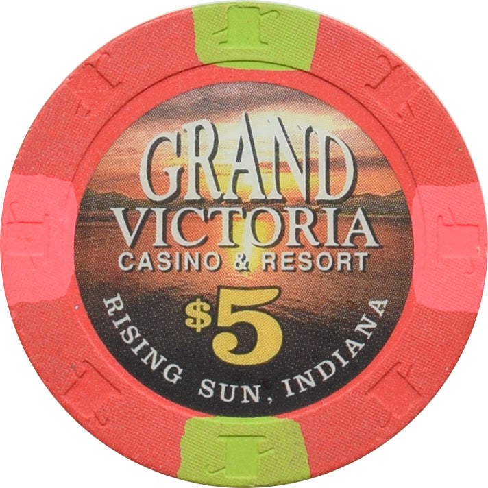 Grand Victoria Casino Rising Sun Indiana $5 Chip