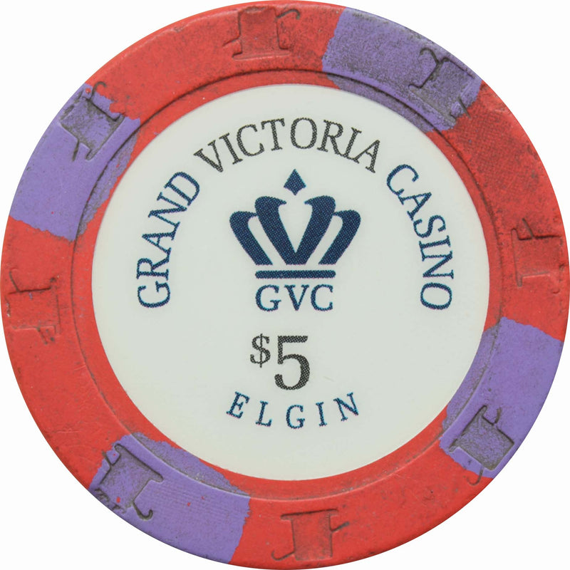 Grand Victoria Casino Elgin Illinois $5 Chip