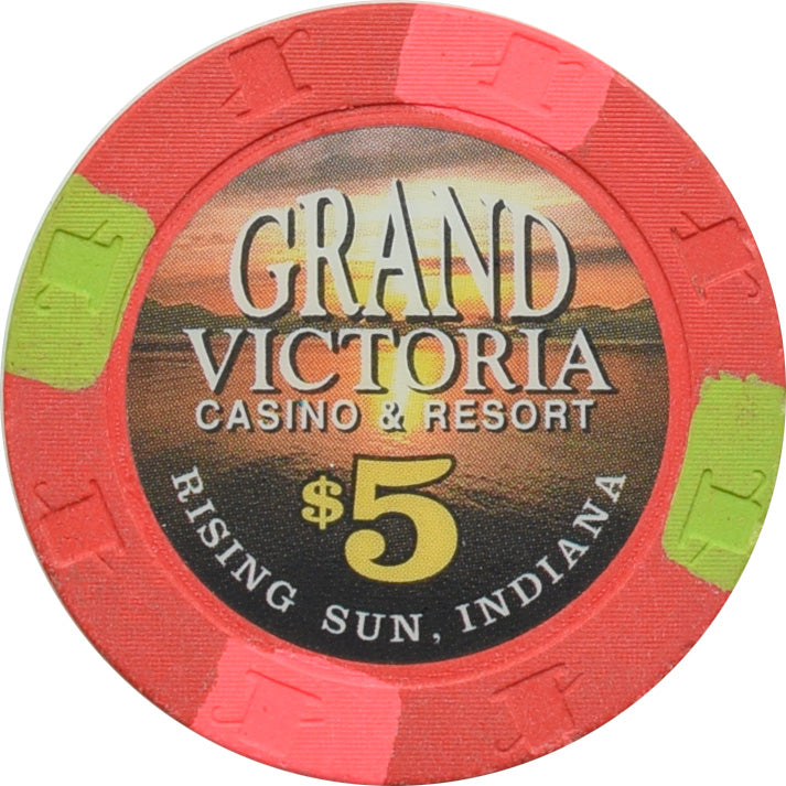 Grand Victoria Casino Rising Sun Indiana $5 Chip