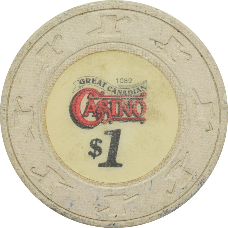 Great Canadian Casino Richmond British Columbia $1 Chip