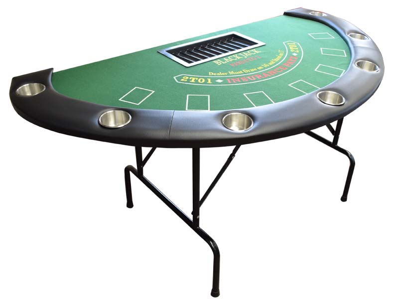 71'' Blackjack Table With Folding Legs