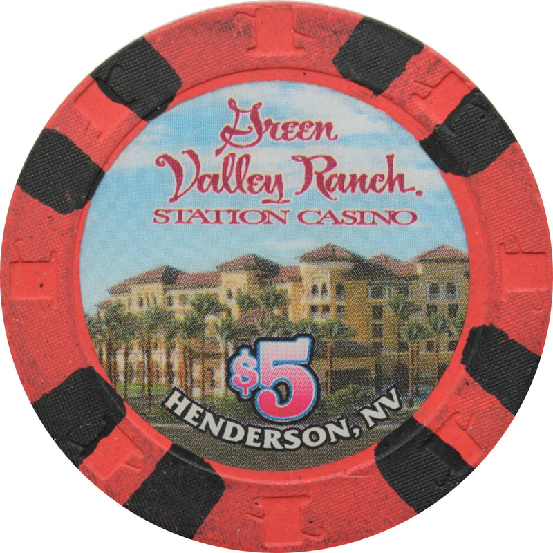 Green Valley Ranch Casino Henderson Nevada $5 Chip 2002