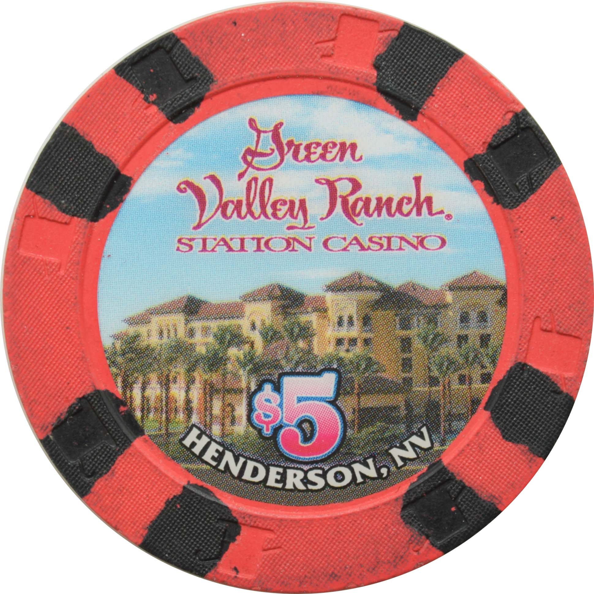 Green Valley Ranch Casino Henderson Nevada $5 Chip 2002