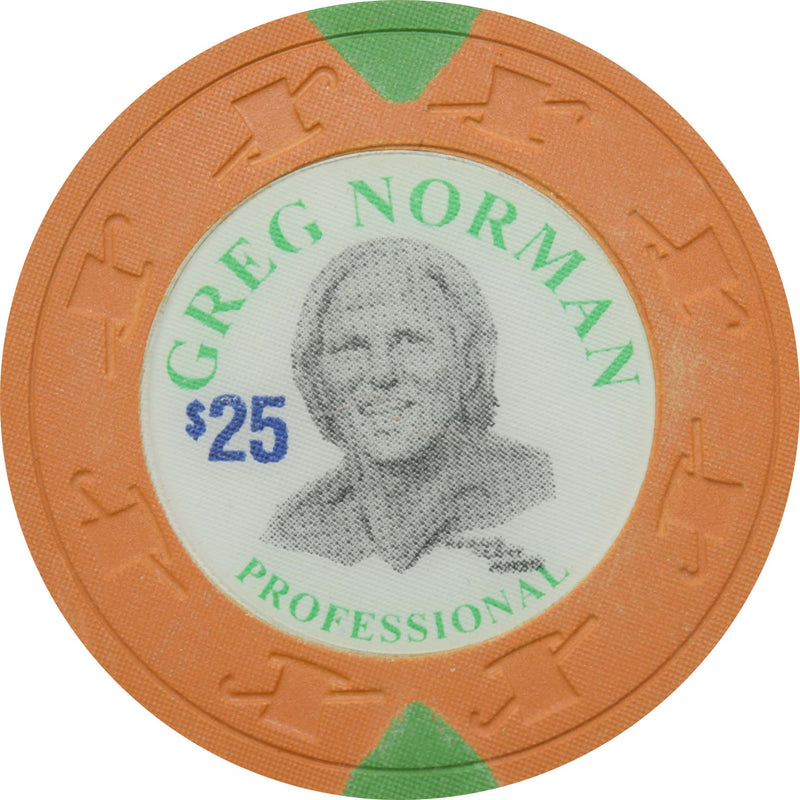 Greg Norman $25 Ochre Paulson Fantasy Chip