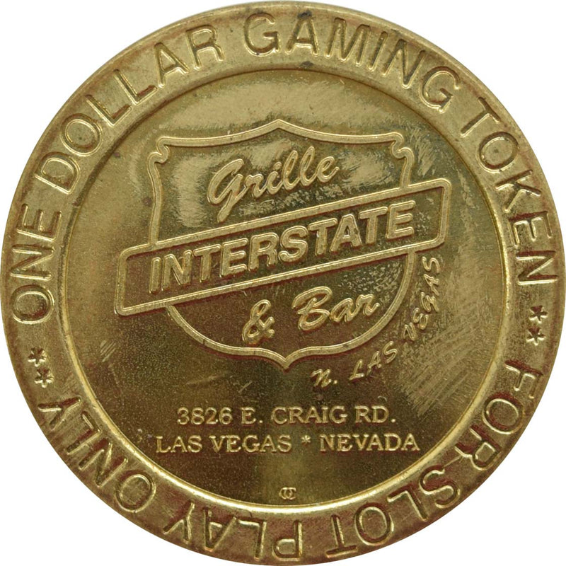 Interstate Bar & Grill Casino Las Vegas Nevada $1 Token 1997