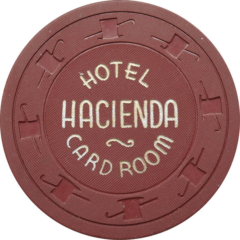 Hacienda Casino Las Vegas Nevada $5 Card Room Non-Negotiable Chip 1960s