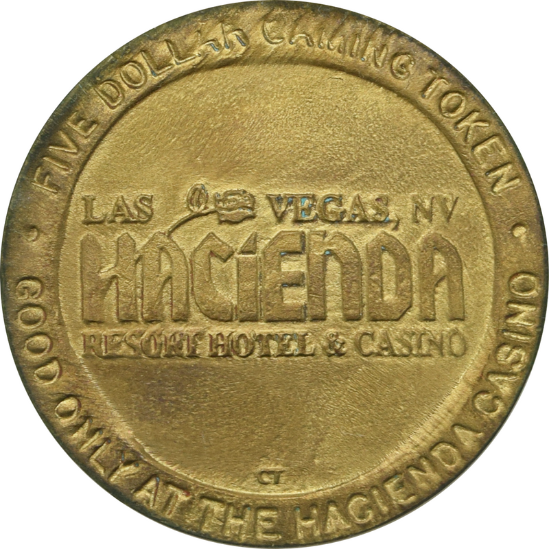 Hacienda Casino Las Vegas Nevada $5 Token 1993