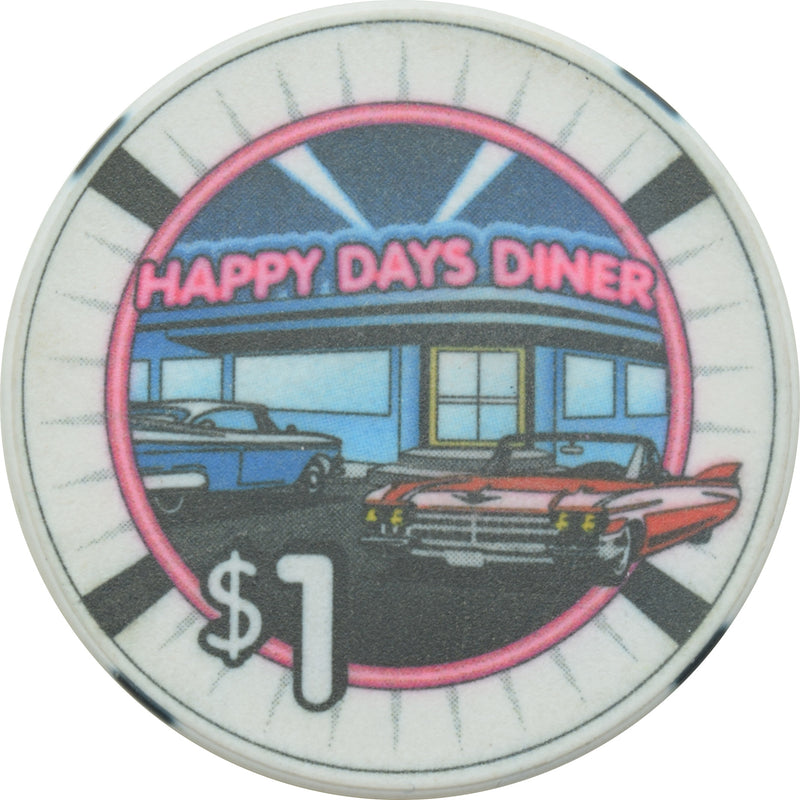 Happy Days Casino Lakewood Washington $1 Chip