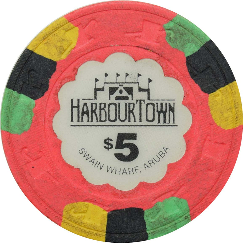 Harbourtown Casino Oranjestad Aruba $5 Chip