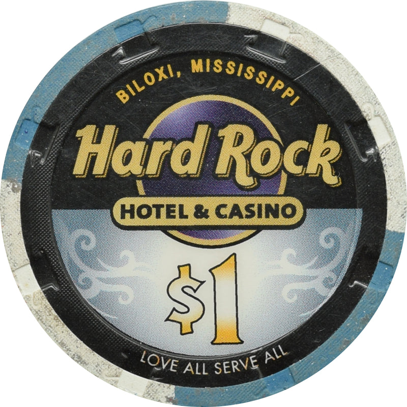 Hard Rock Casino Biloxi Mississippi $1 Chip