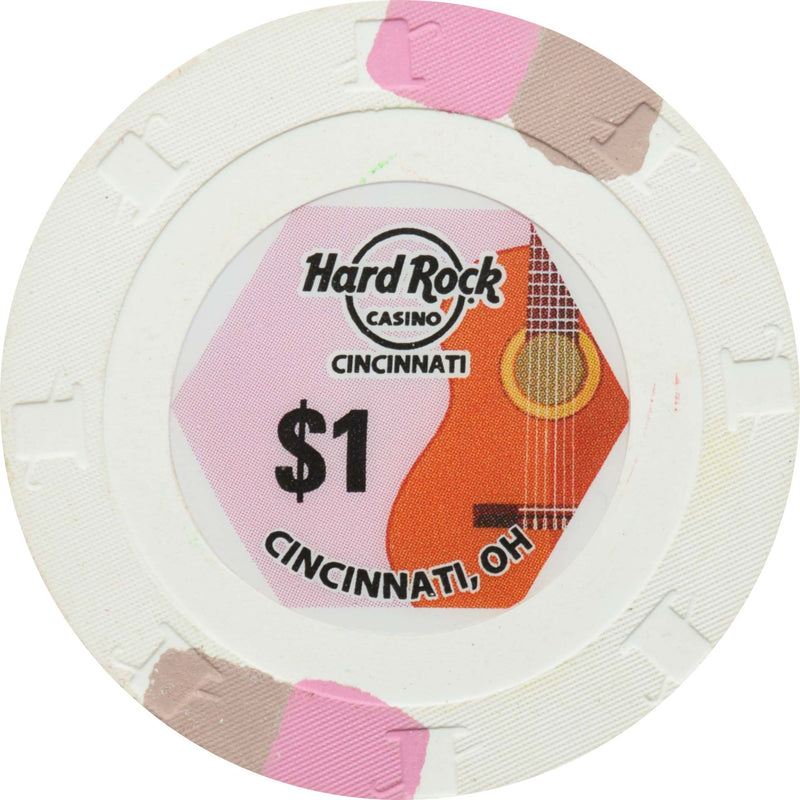 Hard Rock Casino Cincinnati Ohio $1 Chip