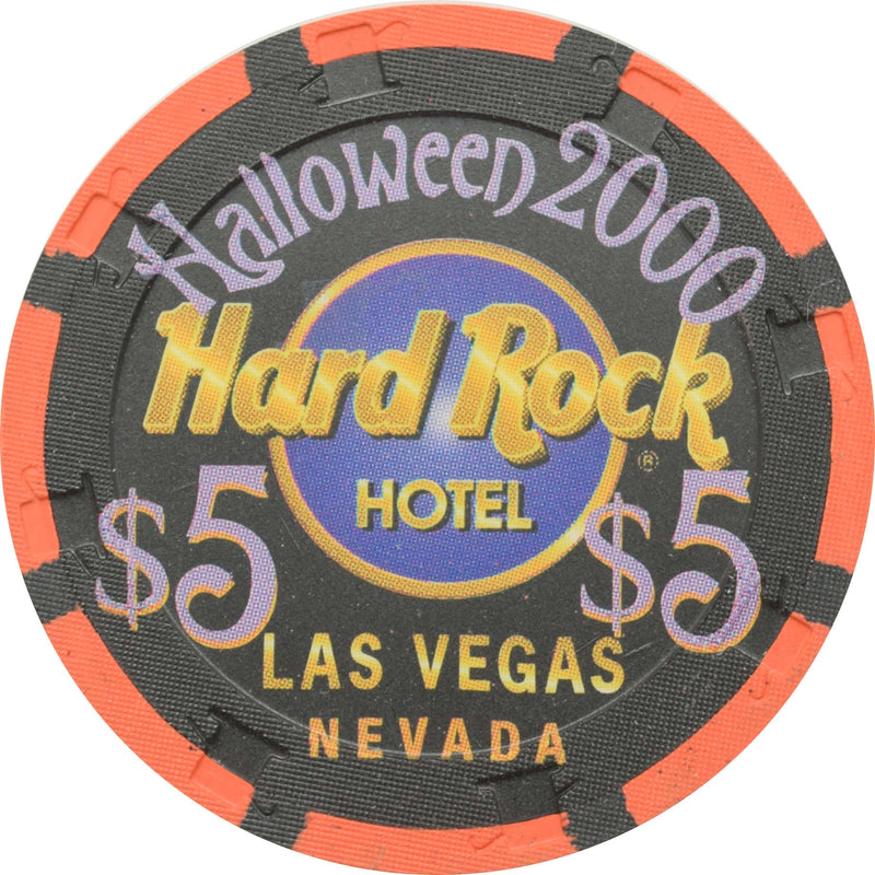 Hard Rock Hotel & Casino Las Vegas Nevada $5 Halloween Chip 2000