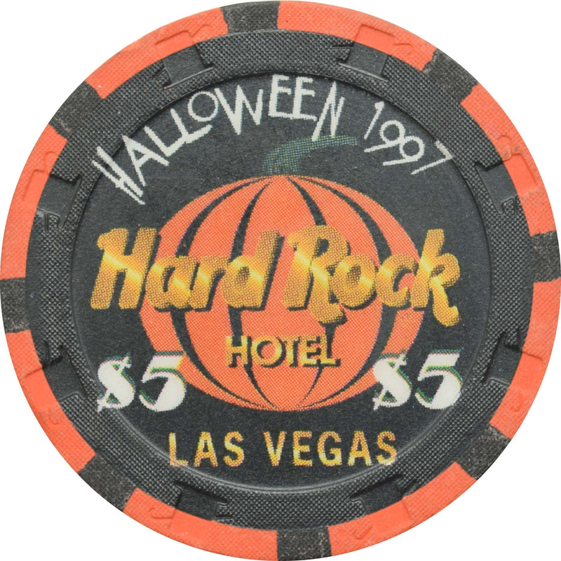Hard Rock Hotel & Casino Las Vegas Nevada $5 Halloween Chip 1997