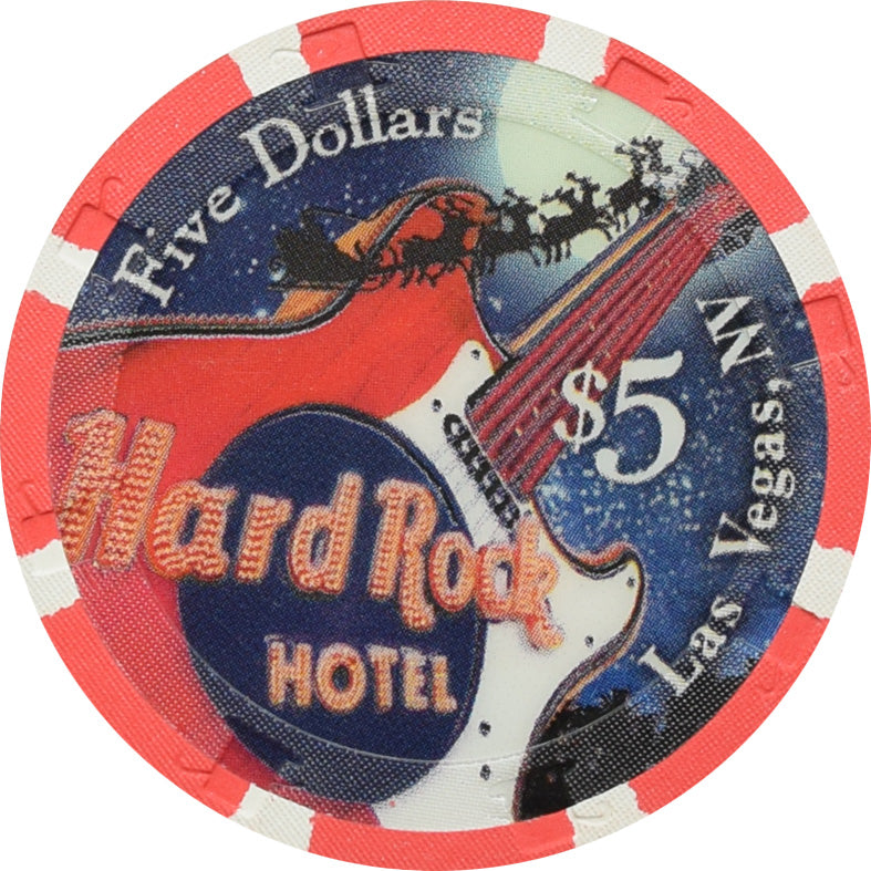 Hard Rock Casino Las Vegas Nevada $5 Christmas Chip 2006