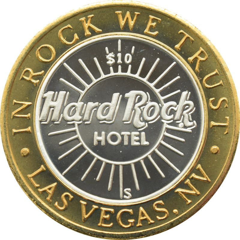 Hard Rock Hotel & Casino Las Vegas "Mr. Lucky 24/7" $10 Silver Clad Strike