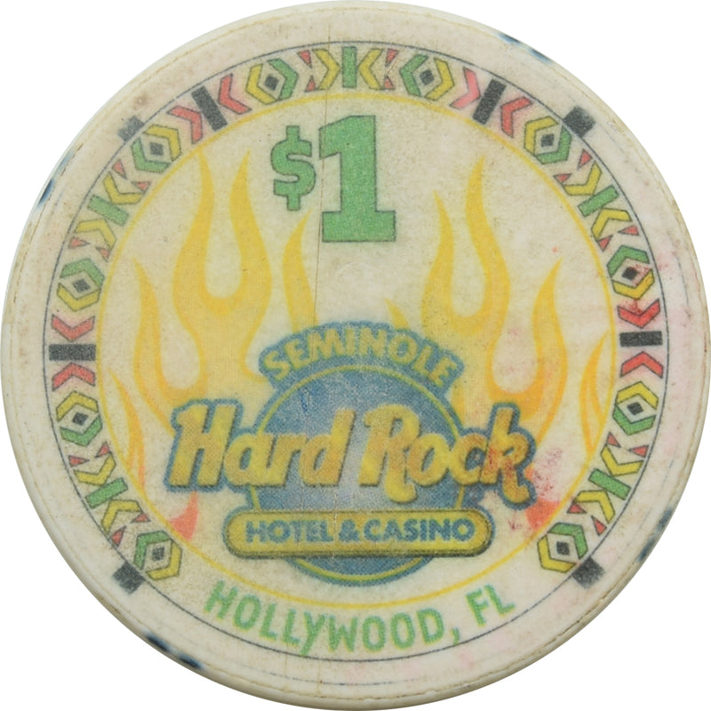 Seminole Hard Rock Casino Hollywood Florida$1 Chip