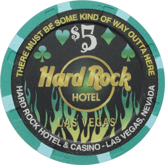 Hard Rock Hotel Casino Las Vegas Nevada $5 April Fools Day Chip 2001