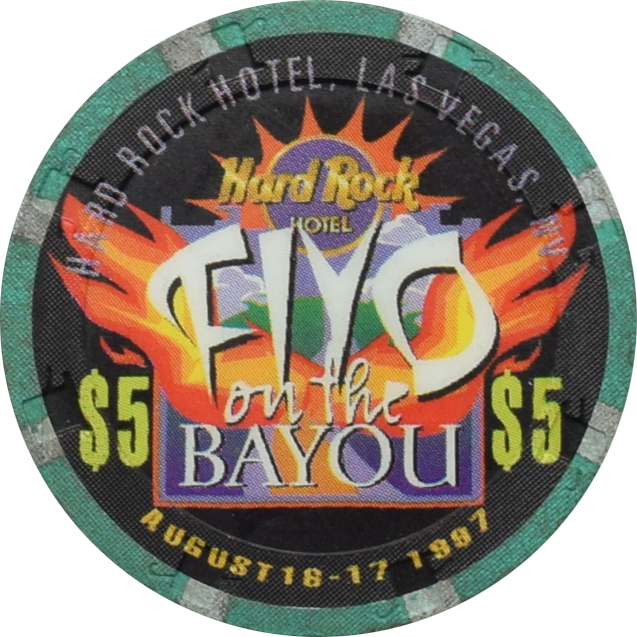 Hard Rock Hotel Casino Las Vegas Nevada $5 Neville Brothers Chip 1997