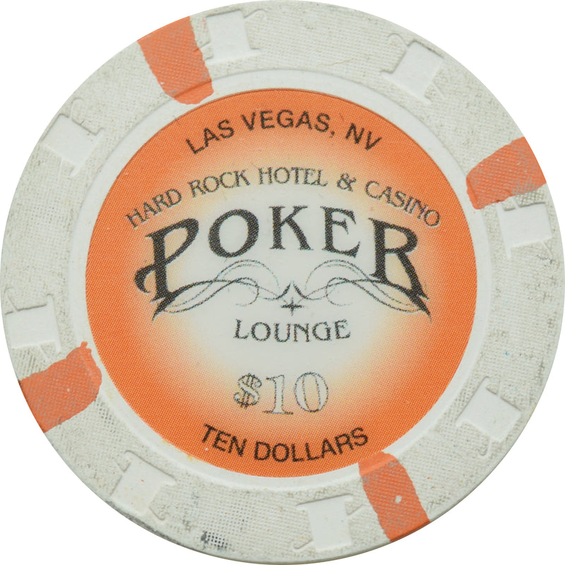 Hard Rock Casino Las Vegas Nevada $10 Poker Lounge Chip 2008