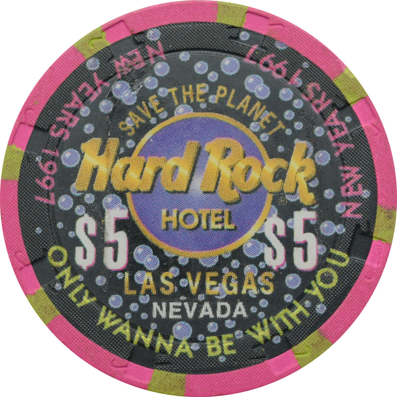 Hard Rock Casino Las Vegas Nevada $5 Chip Hootie & The Blowfish 1996