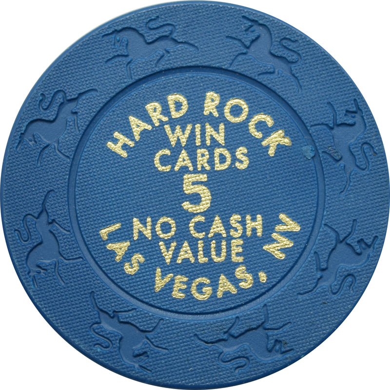 Hard Rock Casino Las Vegas Nevada $5 NCV Win Cards Chip 2007