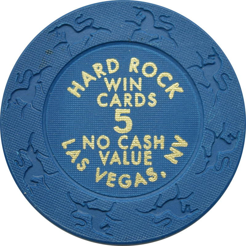Hard Rock Casino Las Vegas Nevada $5 NCV Win Cards Chip 2007