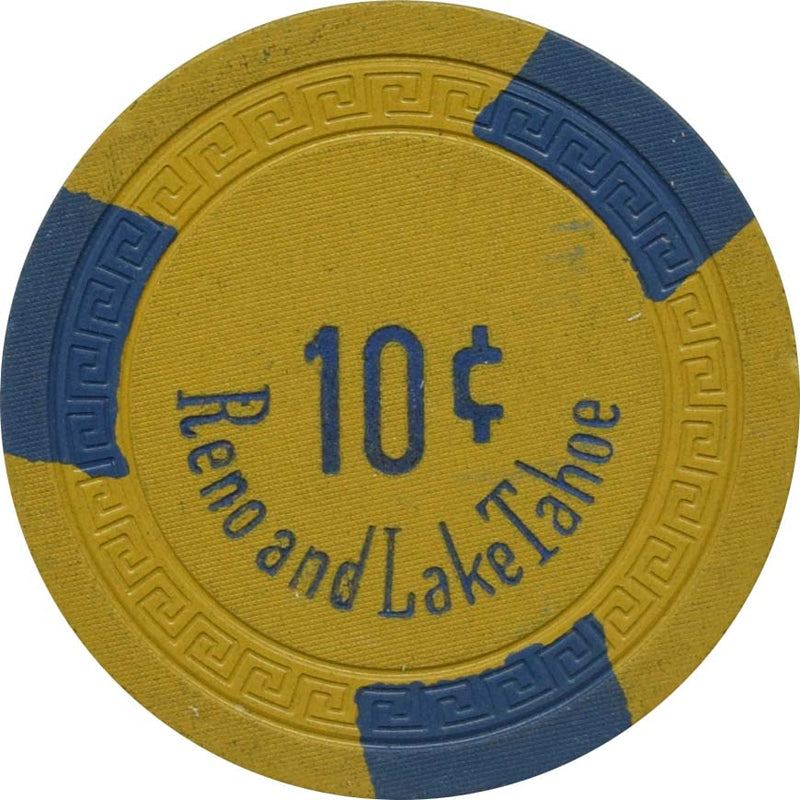 Harrah's Casino Reno/Lake Tahoe Nevada 10 Cent Chip 1960s
