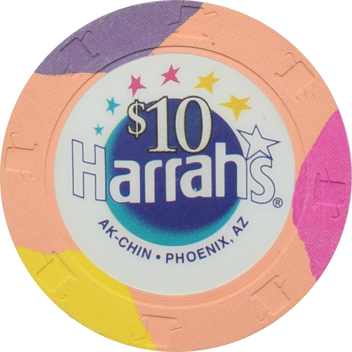 Harrah's Ak-Chin Casino Maricopa Arizona $10 Chip