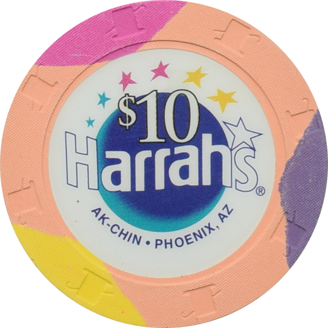 Harrah's Ak-Chin Casino Maricopa Arizona $10 Chip