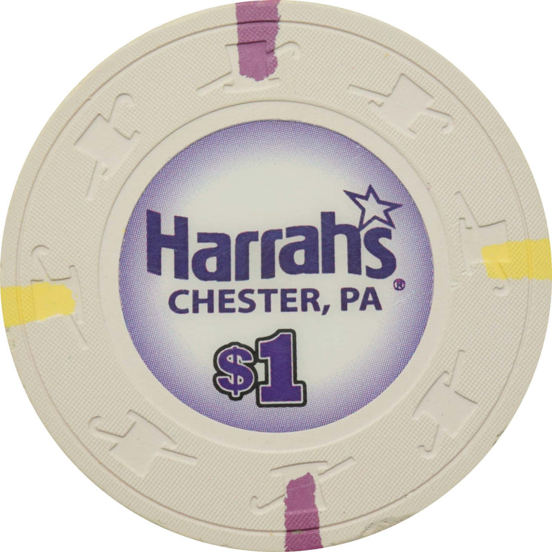Harrah's Chester Casino & Racetrack Chester Pennsylvania $1 Chip