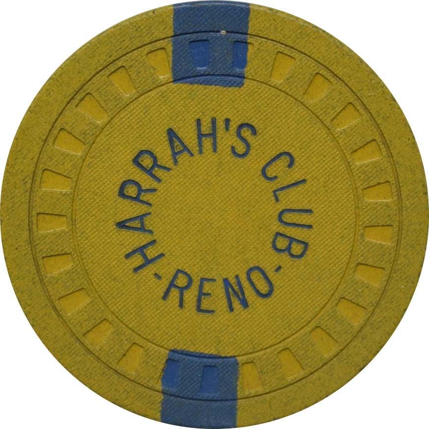 Harrah's Casino Reno Nevada 10 Cent Hub Chip 1952