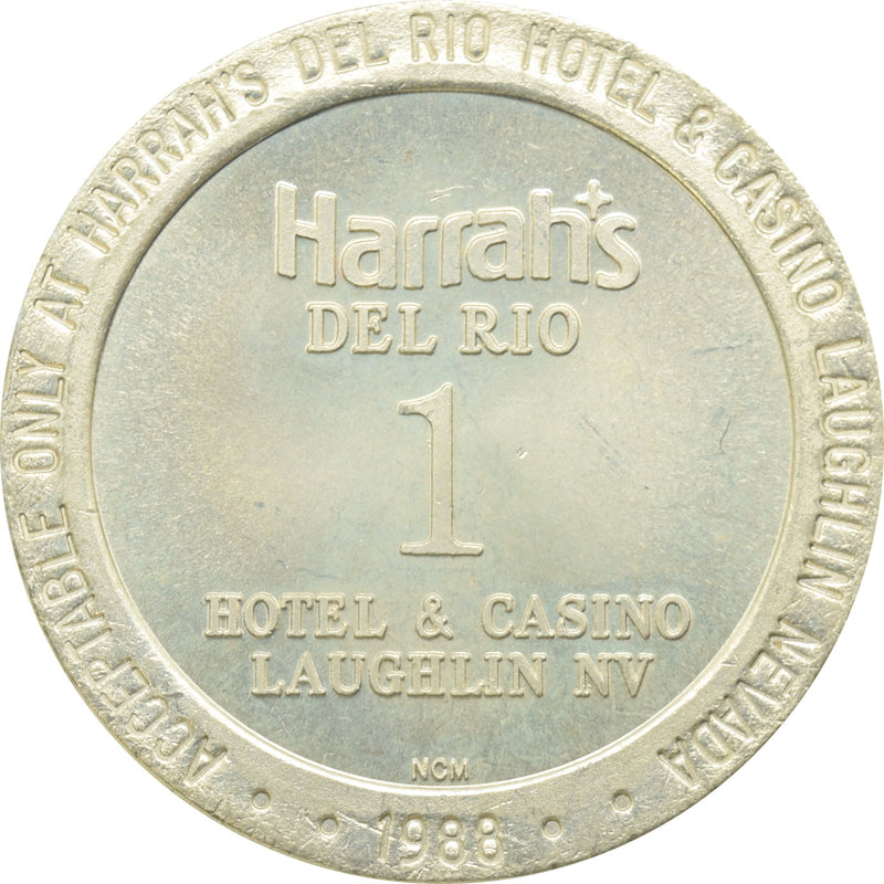 Harrah's Del Rio Casino Laughlin NV $1 Token 1988
