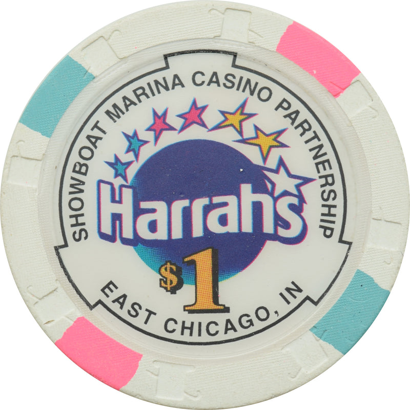 Harrah's Casino East Chicago Indiana $1 Chip