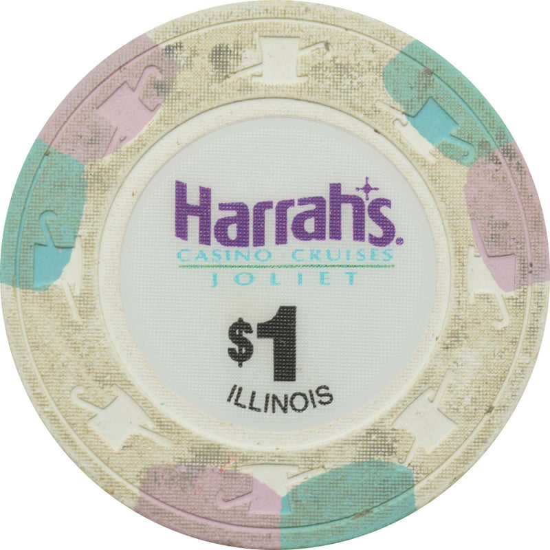 Harrah's Casino Joliet Illinois $1 Chip