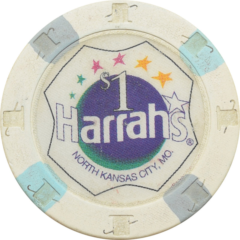 Harrahs Casino North Kansas City Missouri $1 Chip