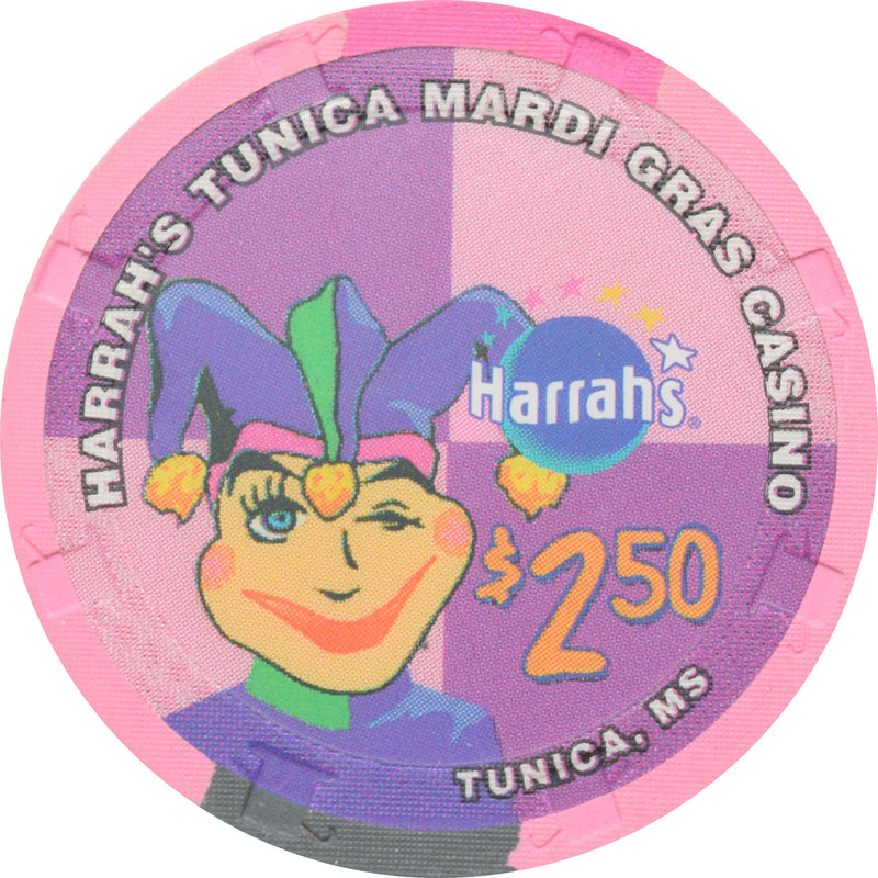 Harrah's Mardi Gras Casino Tunica Mississippi $2.50 Chip