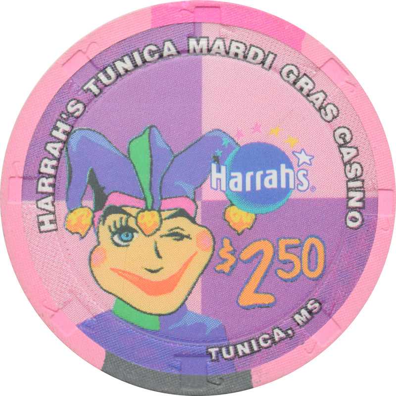 Harrah's Mardi Gras Casino Tunica Mississippi $2.50 Chip