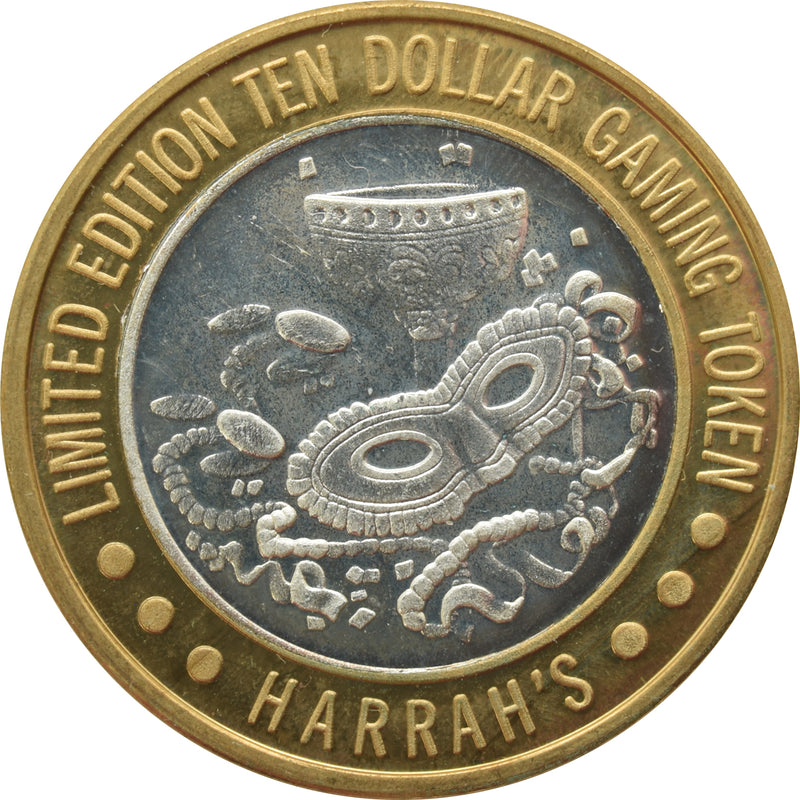 Harrah's Casino Las Vegas "Mardi Gras" $10 Silver Strike .999 Fine Silver 1994