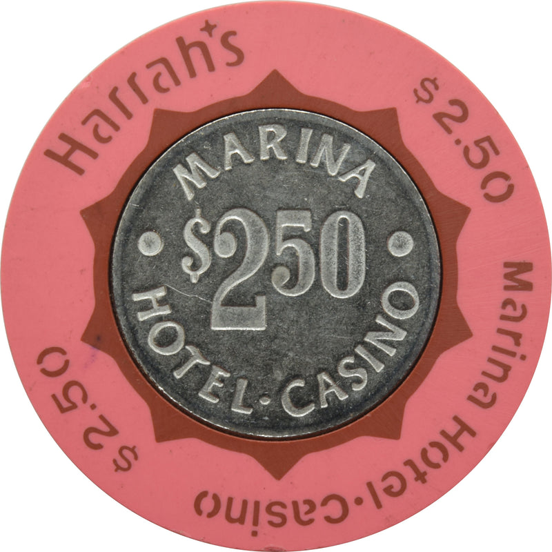 Harrah's Marina Casino Atlantic City New Jersey $2.50 Chip