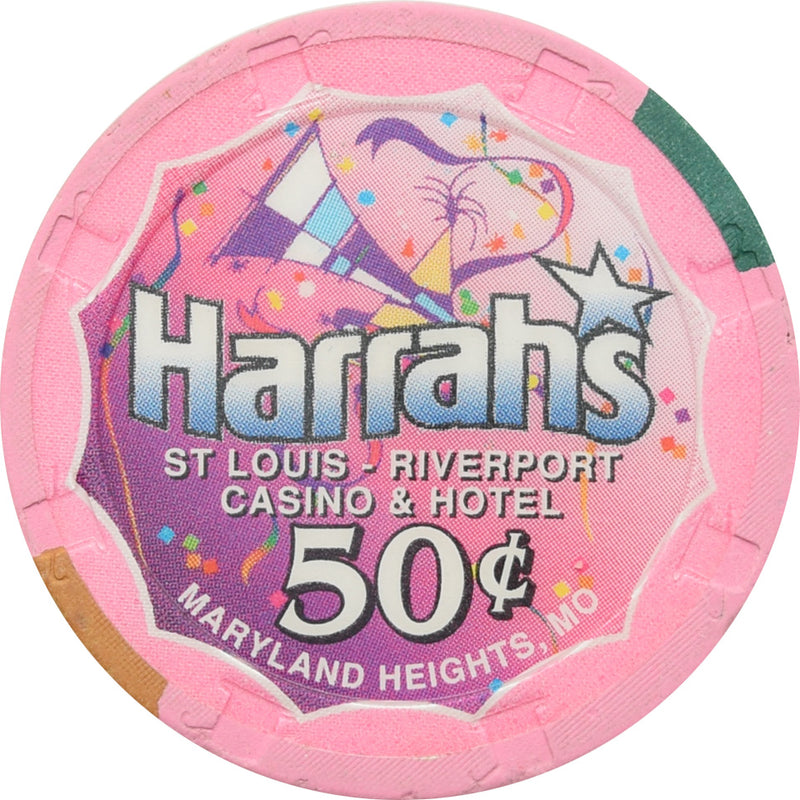 Harrah's Casino Maryland Heights MO 50 Cent Chip