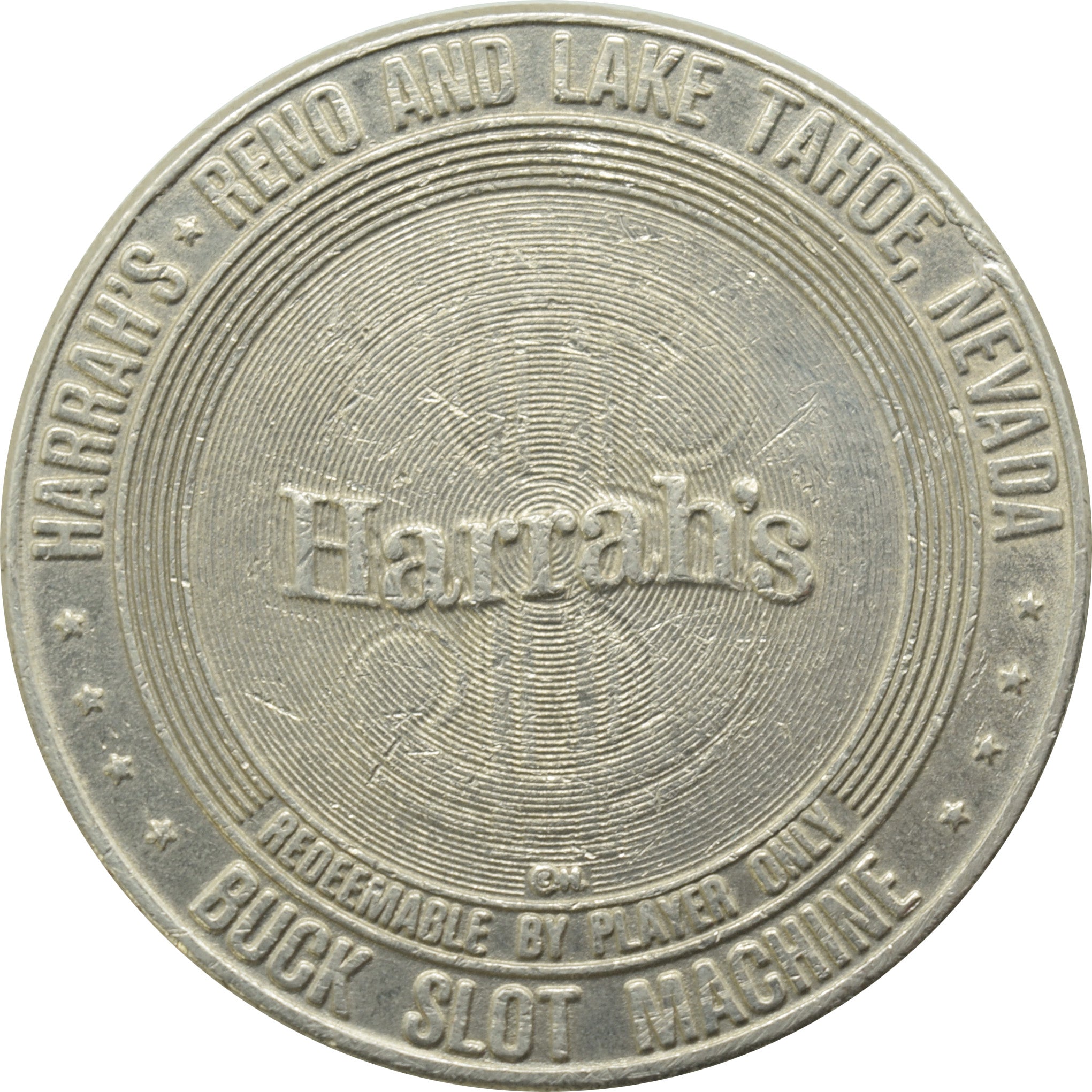 Harrah's Casino Reno/Tahoe Nevada $1 Token 1965