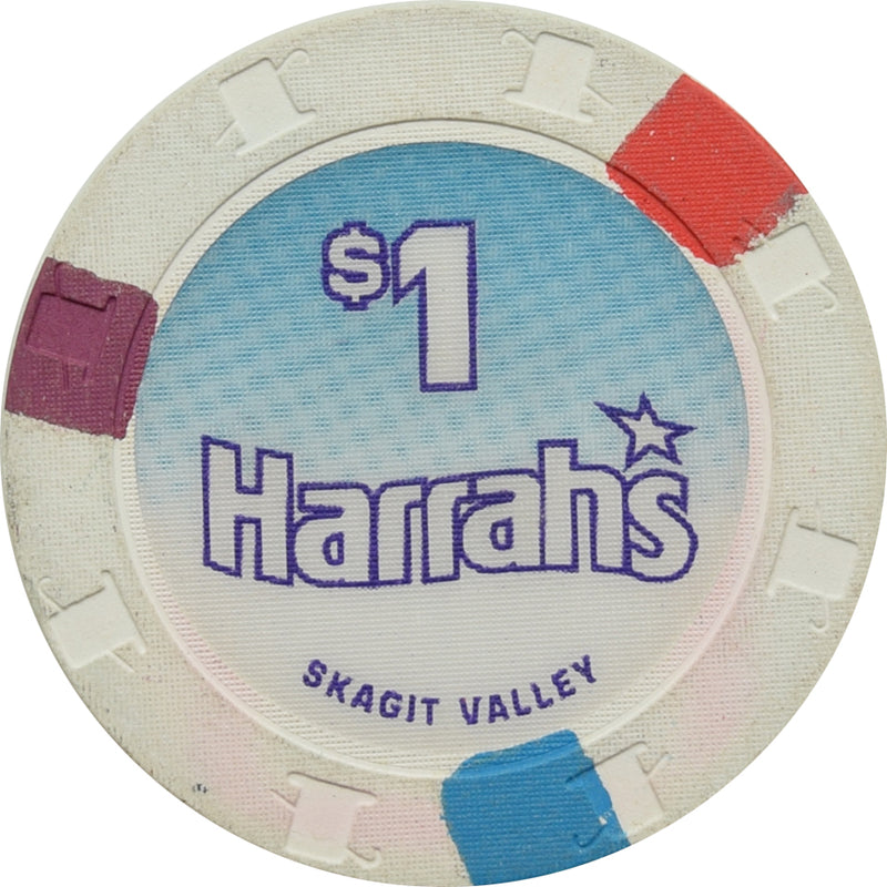 Harrah's (Skagit Valley) Casino Bow Washington $1 Chip